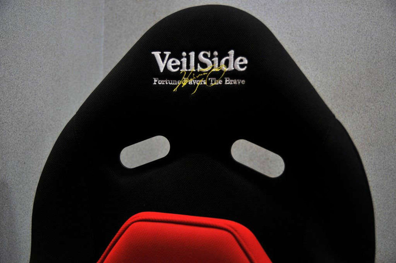 VeilSide VS D-1R Narrow Reclining Carbon Seat Black Center/Red